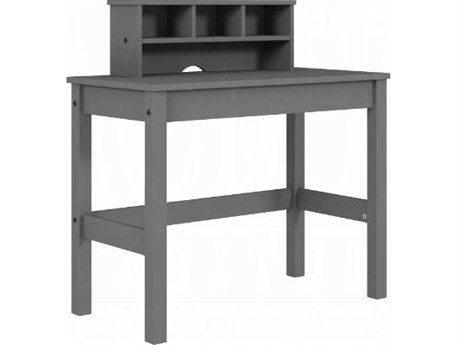 Acme Furniture Gray Pine Wood Writing Desk