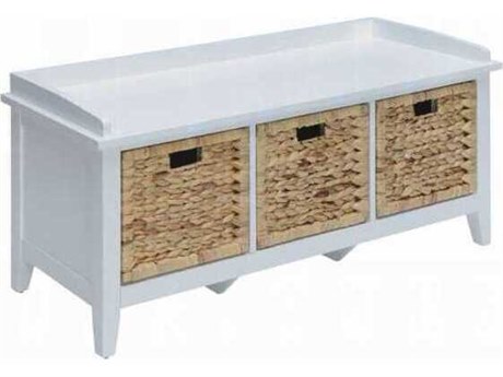 Acme Furniture Flavius White Accent Bench