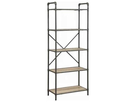 Acme Furniture Itzel Antique Oak Sandy Gray Bookcase
