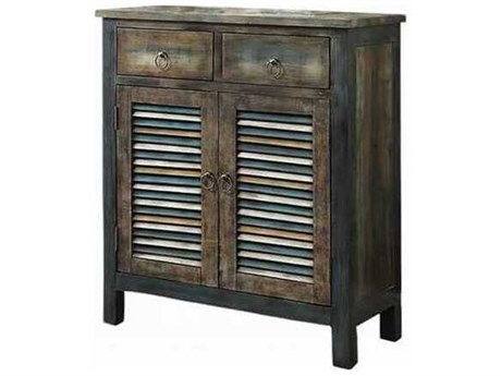 Acme Furniture Antique Oak Teal Brown Accent Chest