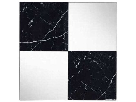 Acme Furniture Angwin Mirrored Engineered Stone Top Square Wall Mirror