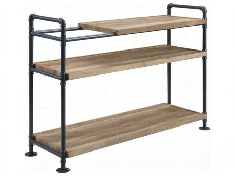 Acme Furniture Brantley Oak Sandy Black Bookcase
