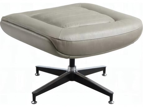 Acme Furniture Piran Twilight Gray Leather Ottoman