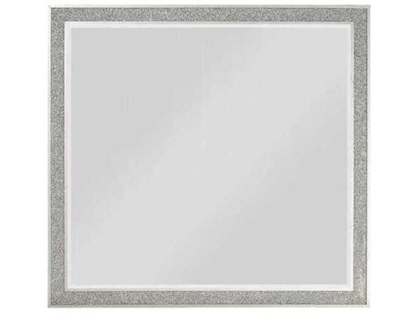 Acme Furniture Sliverfluff Mirrored Champagne Square Wall Mirror