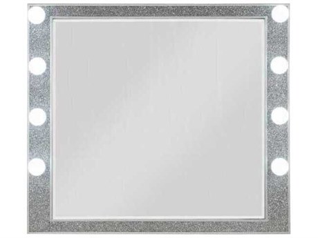 Acme Furniture Sliverfluff Mirrored Champagne Rectangular Dresser Mirror