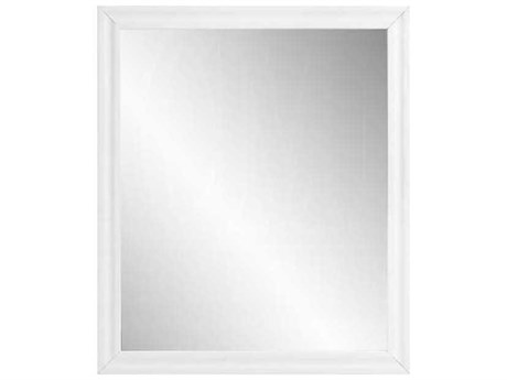 Acme Furniture Gaines White High Gloss Rectangular Wall Mirror