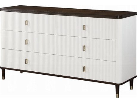 Acme Furniture Carena 6-Drawers Walnut Wood Double Dresser