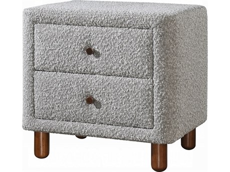 Acme Furniture Cleo 2-Drawers Rubberwood Nightstand