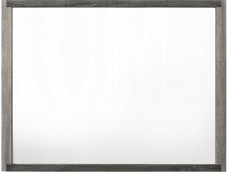Acme Furniture Jehoram Gray Rectangular Wall Mirror