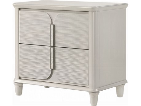 Acme Furniture Laveda 2-Drawers Rubberwood Nightstand