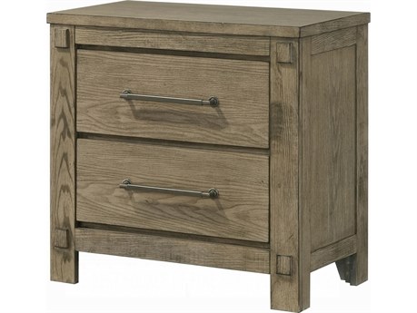 Acme Furniture Colton 2-Drawers Natural Solid Wood Nightstand