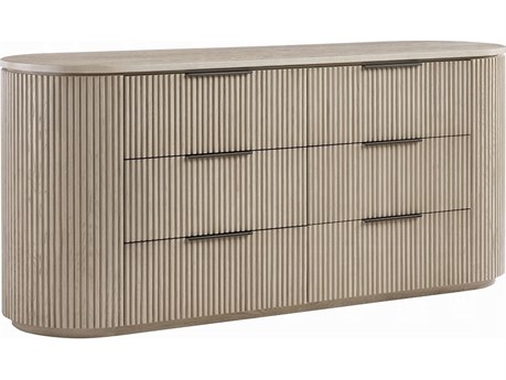 Acme Furniture Leanna 6-Drawers Natural Oak Wood Double Dresser