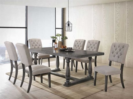 Acme Furniture Bernard Rubberwood Dining Room Set