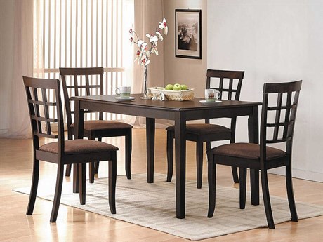 Acme Furniture Cardiff Rubberwood Dining Room Set