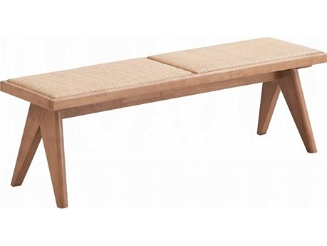 Acme Furniture Velentina Rattan Natural Brown Accent Bench