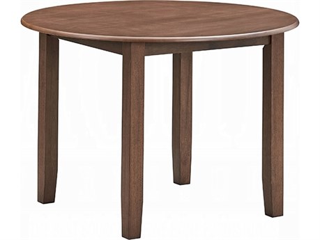 Acme Furniture Ferris Round Wood Brown Dining Table