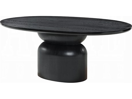 Acme Furniture Marioly Oval Wood Ash Black Dining Table