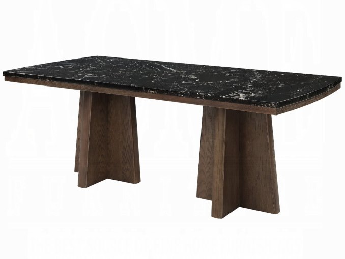 Acme Furniture Estella Rectangular Marble Dining Table
