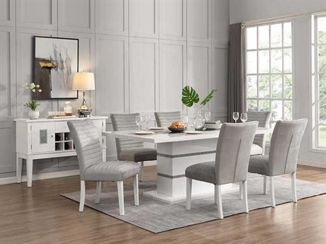 Acme Furniture Elizaveta Hardwood Dining Room Set