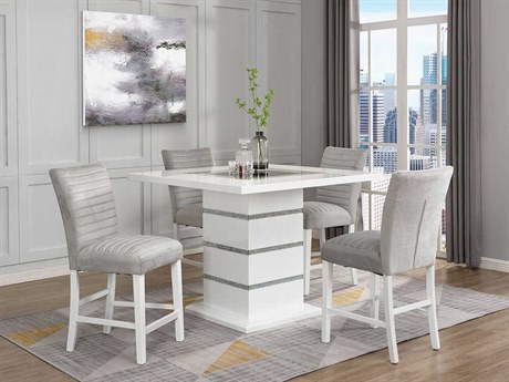 Acme Furniture Elizaveta Hardwood Dining Room Set