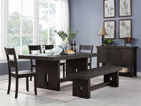Acme Furniture Haddie Acacia Wood Dining Room Set