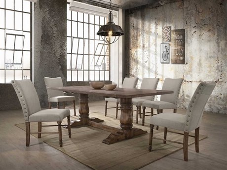 Acme Furniture Leventis Rubberwood Dining Room Set