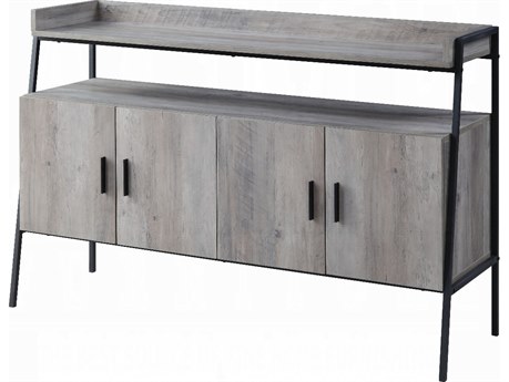Acme Furniture 52" Gray Oak Black Media Console