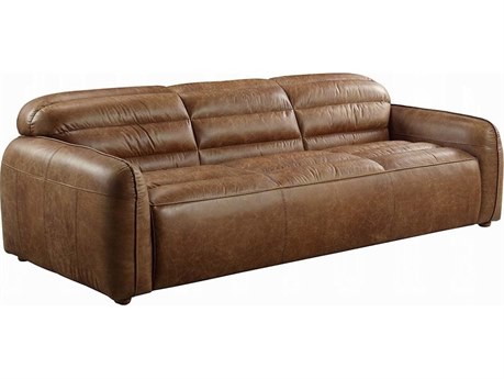 Acme Furniture Cocoa Brown Leather Sofa