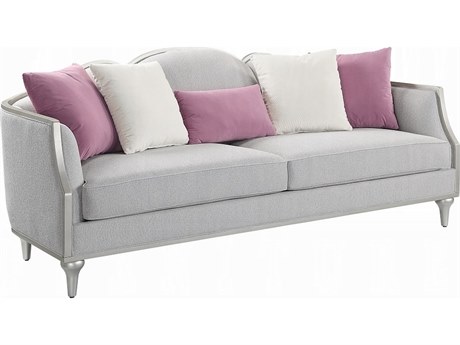 Acme Furniture Kasa Beige Linen Upholstered Sofa