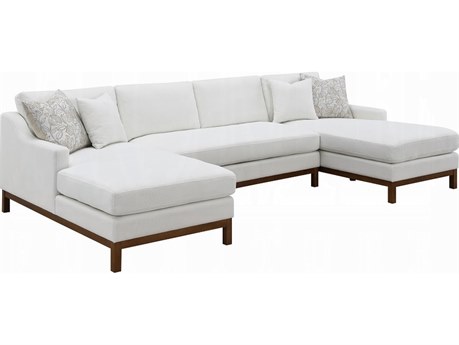 Acme Furniture Valiant Cream Upholstered Sectional Sofa