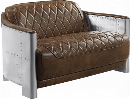 Acme Furniture Sedna Espresso Brown Leather Loveseat