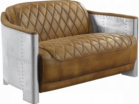Acme Furniture Sedna Brown Leather Loveseat
