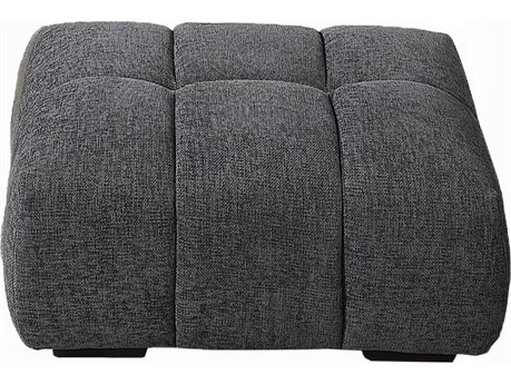 Acme Furniture Chosen Gray Chenille Upholstered Ottoman