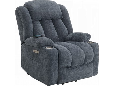 Acme Furniture Omarion Blue Chenille Upholstered Recliner