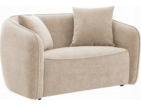 Acme Furniture Keith Beige Chenille Upholstered Loveseat