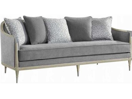 Acme Furniture Fernando Gray Chenille Champagne Upholstered Sofa