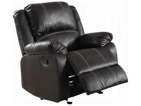 Acme Furniture Zuriel Black Synthetic Leather Faux Recliner