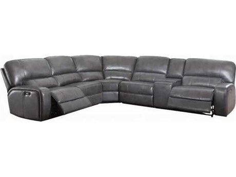 Acme Furniture Saul Faux Leather Sectional Sofa