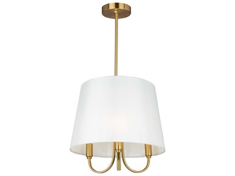 Artcraft Rhythm 3-Light Brushed Gold Empire Chandelier