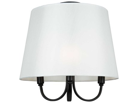 Artcraft Rhythm 3-Light Black Empire Semi Flush Mount