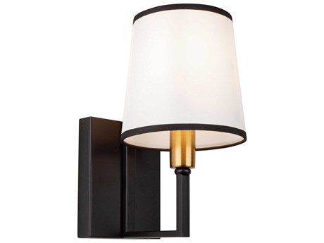 Artcraft Coco 1-Light Gold Black Wall Sconce
