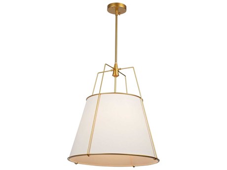Artcraft Pullman 4-Light Brass Drum Pendant