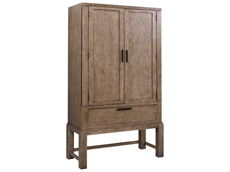 American Drew Skyline Brook Smoke Brown Hardwood Wardrobe Armoire