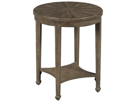 American Drew Emporium Sutter Round Wood Shadow End Table