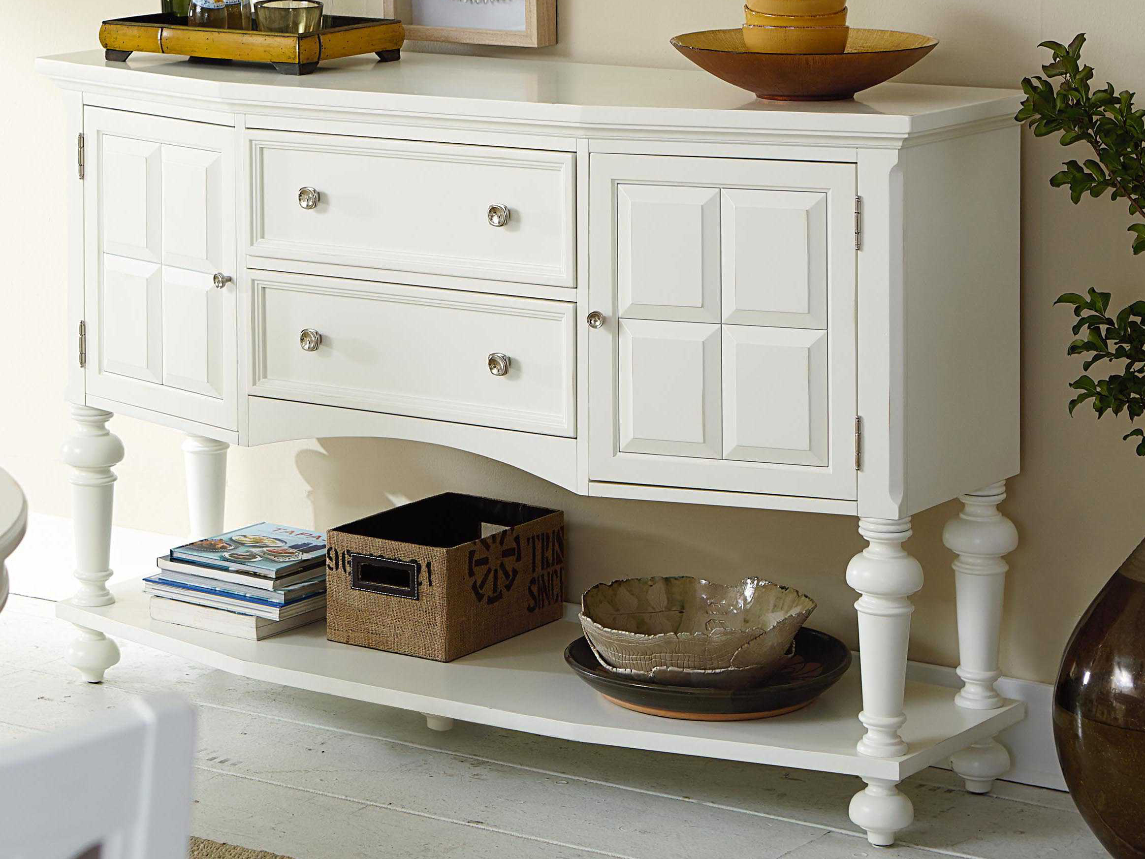 American Drew Lynn Haven Dover White 62''L x 20''W Sideboard AD416857