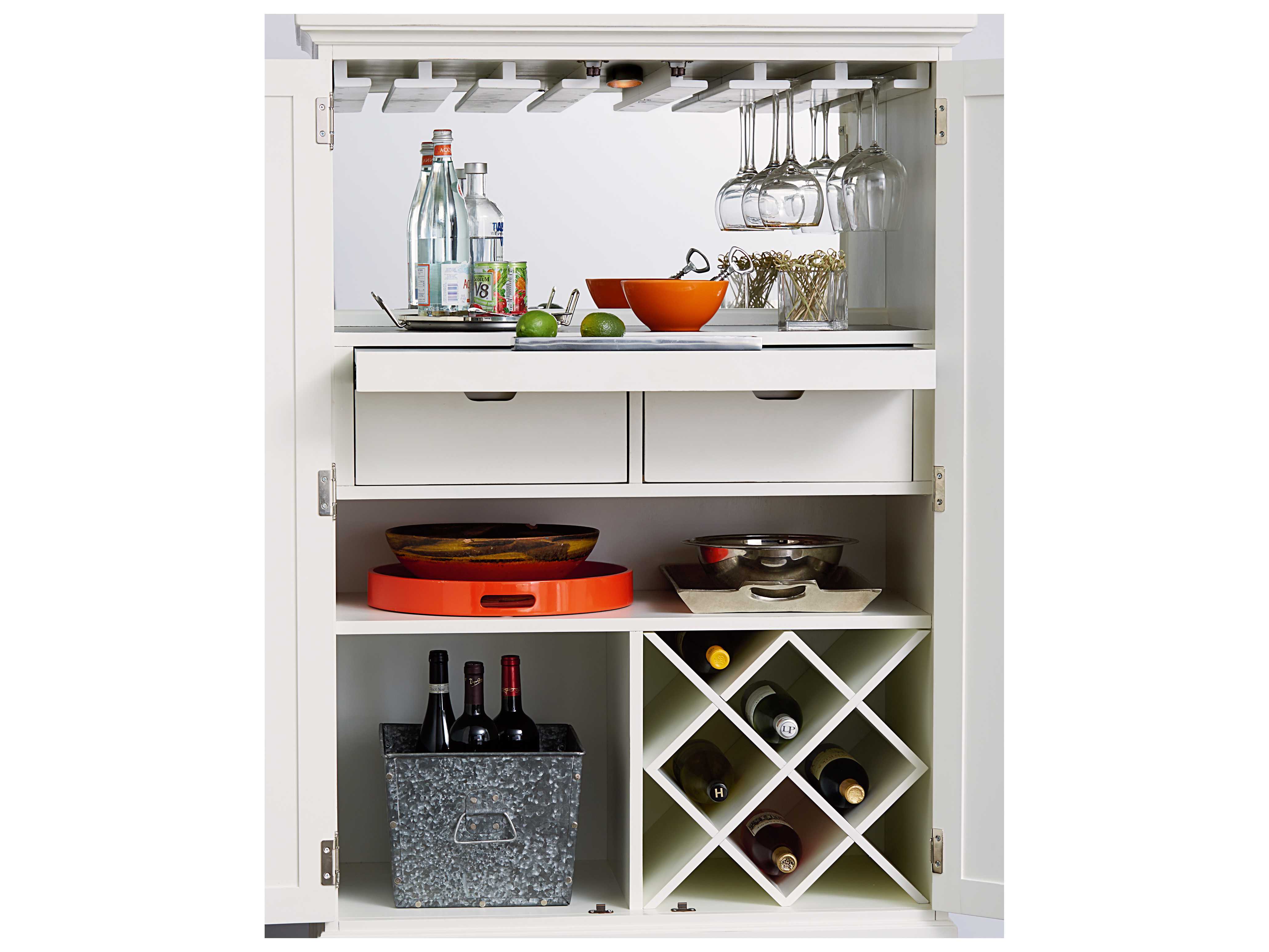 American Drew Lynn Haven Dover White Entertainment Bar AD416891