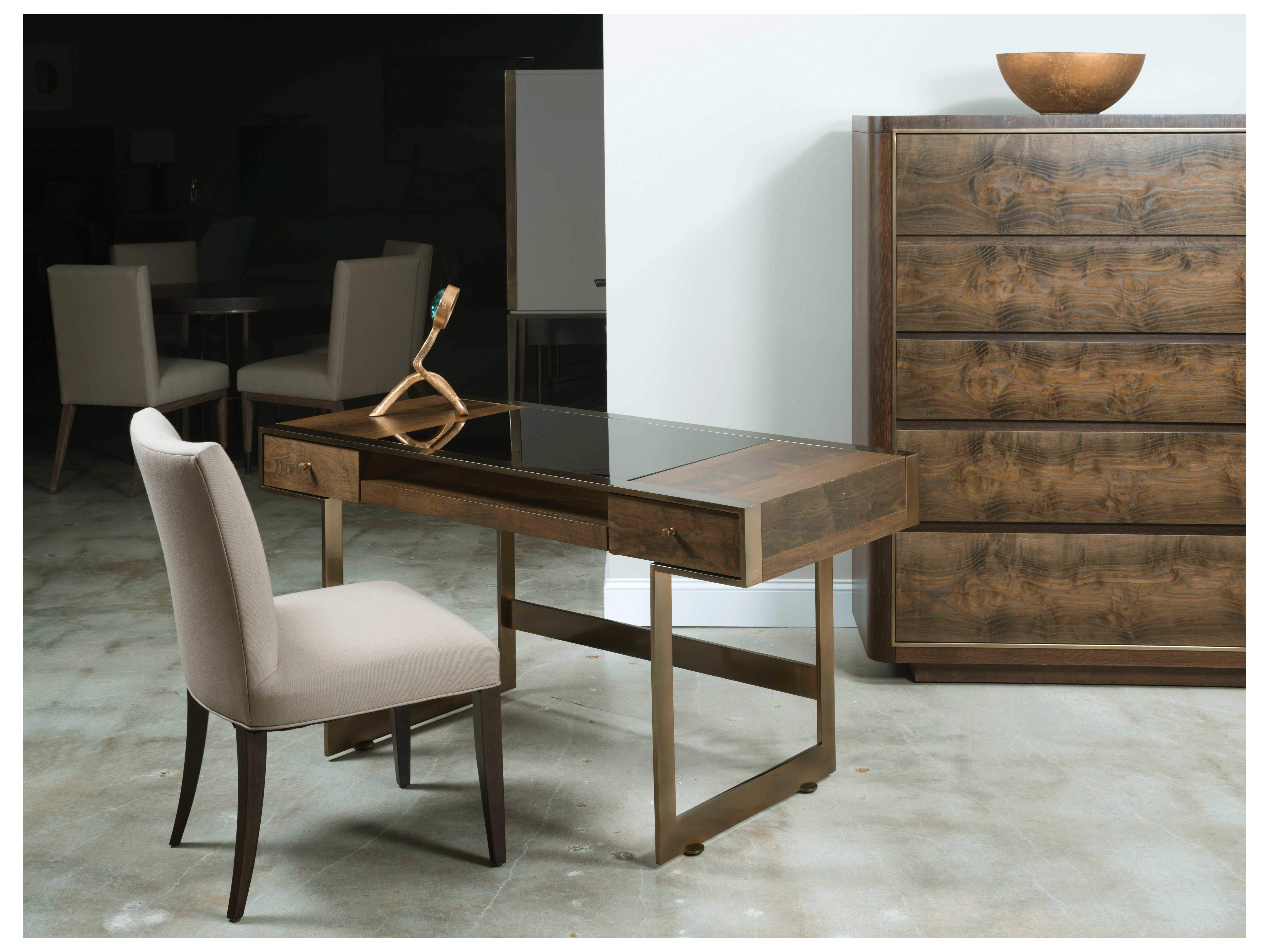 American Drew Modern Organics Smokey Quartz And Burnished Brass 58 American Drew Modern Organics Smokey Quartz And Burnished Brass 58 X 26