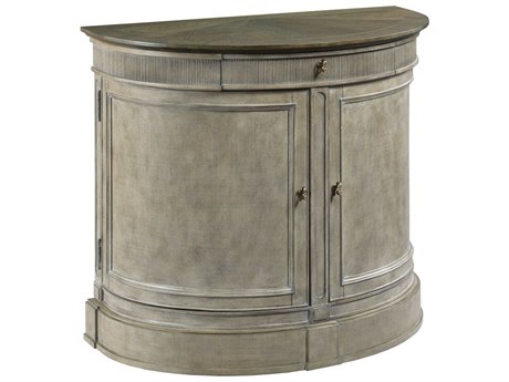 American Drew Savona 1-Drawer Gray Elm Wood Nightstand