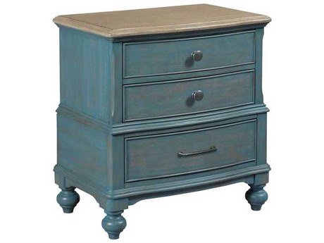 American Drew Litchfield Moray 3-Drawers Hardwood Nightstand