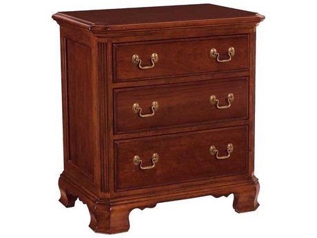 American Drew Cherry Grove 3-Drawers Wood Nightstand